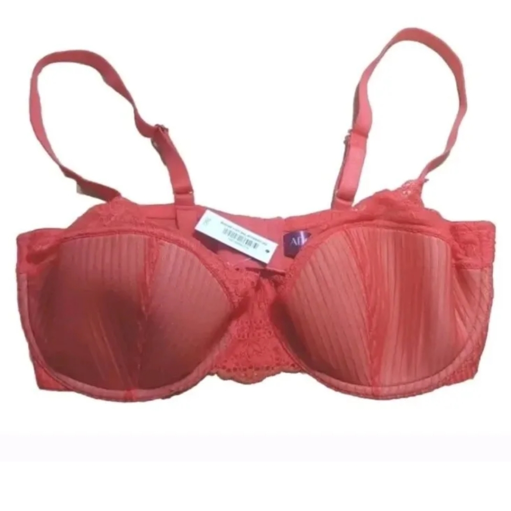 Adore Me Bra Woman Sz 36G Selma Contour Balconette Underwire Bittersweet Orange